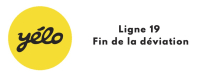 Yelo - reprise circuit normal ligne 19 &agrave; partir du 23 mars