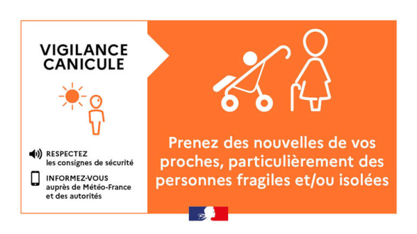 Canicule - vigilance ORANGE à partir de dimanche 29 juin à 12h