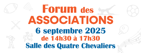 Forum des associations samedi 6 septembre 2025