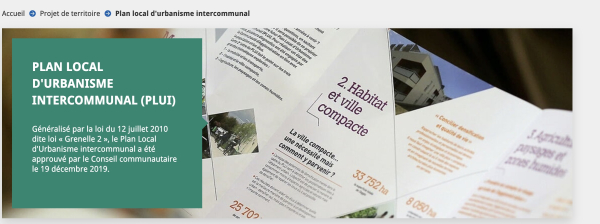 2ème modification du Plan Local d’Urbanisme intercommunal – enquête publique du 4 juin au 11 juillet